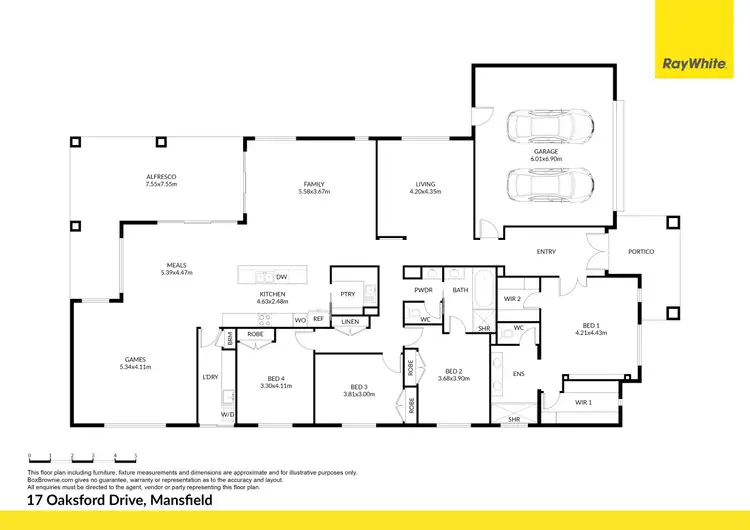 Floorplan of Homely house listing, 17 Oaksford Drive, Mansfield VIC 3722