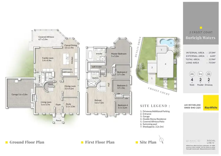 Floorplan of Homely house listing, 2 Crozet Court, Burleigh Waters QLD 4220