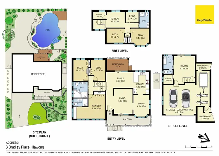 Floorplan of Homely house listing, 3 Bradley Place, Illawong NSW 2234