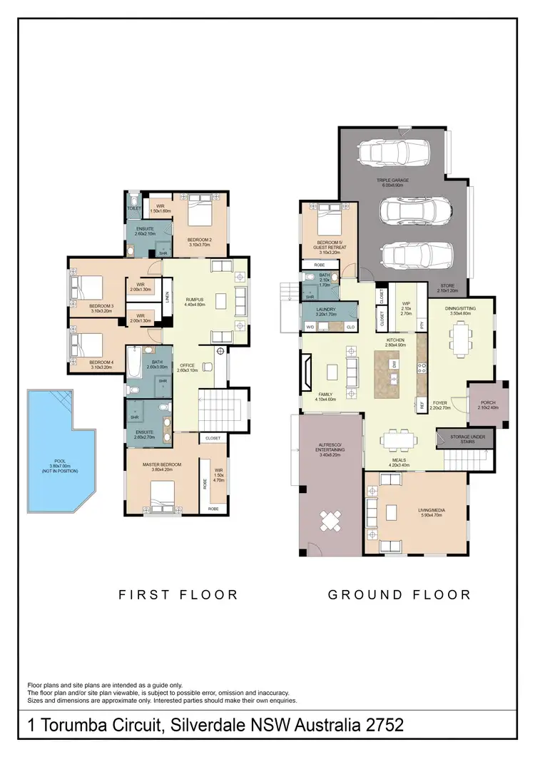 Floorplan of Homely house listing, 1 Torumba Circuit, Silverdale NSW 2752