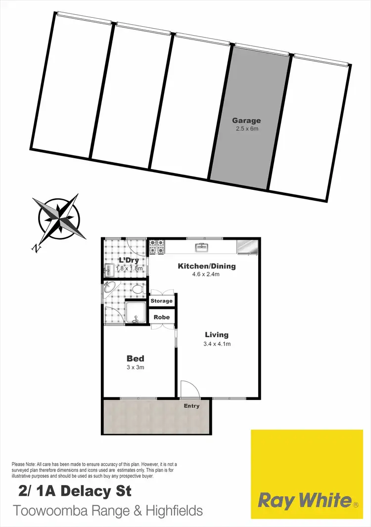 Floorplan of Homely house listing, 2/1 Delacy Street, North Toowoomba QLD 4350