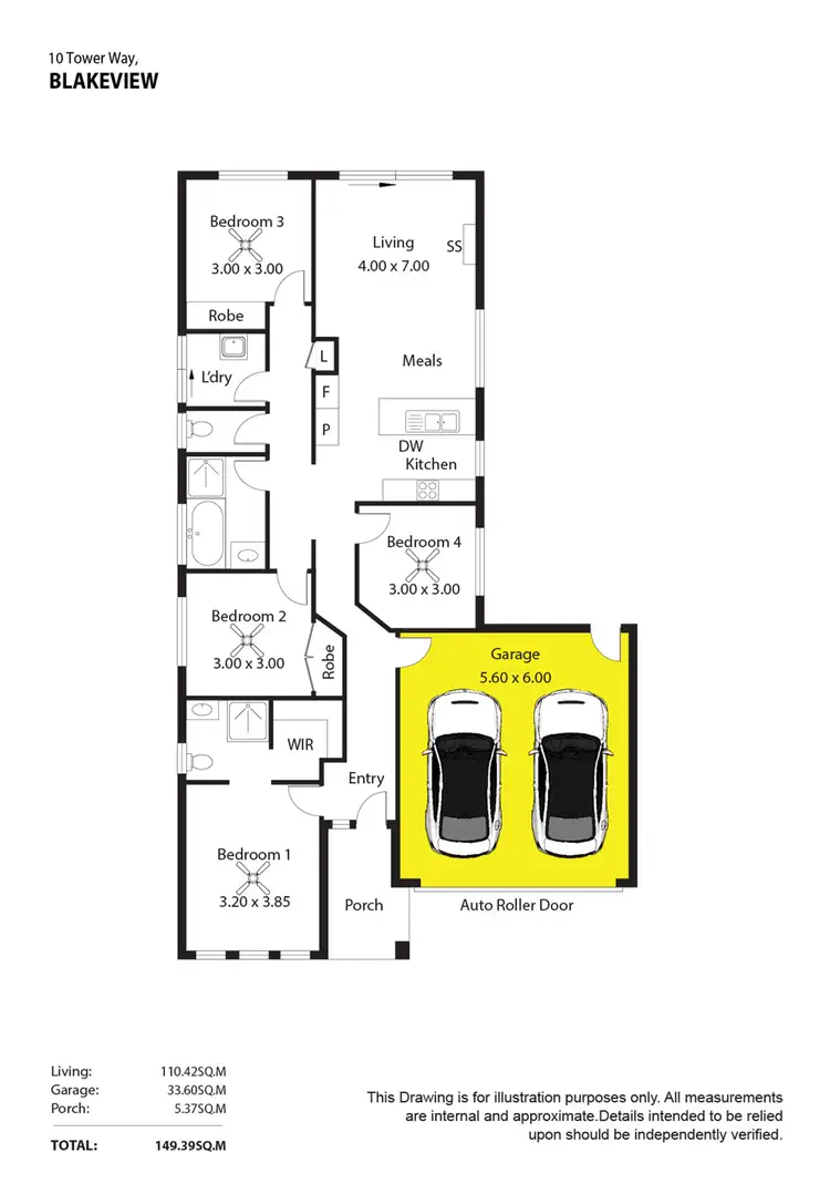 Floorplan of Homely house listing, 10 Tower Way, Blakeview SA 5114