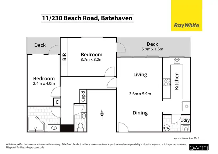 Floorplan of Homely house listing, 11/230 Beach Road, Batehaven NSW 2536