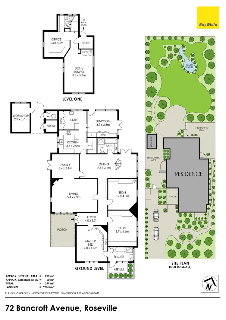 Floorplan of Homely house listing, 72 Bancroft Avenue, Roseville NSW 2069