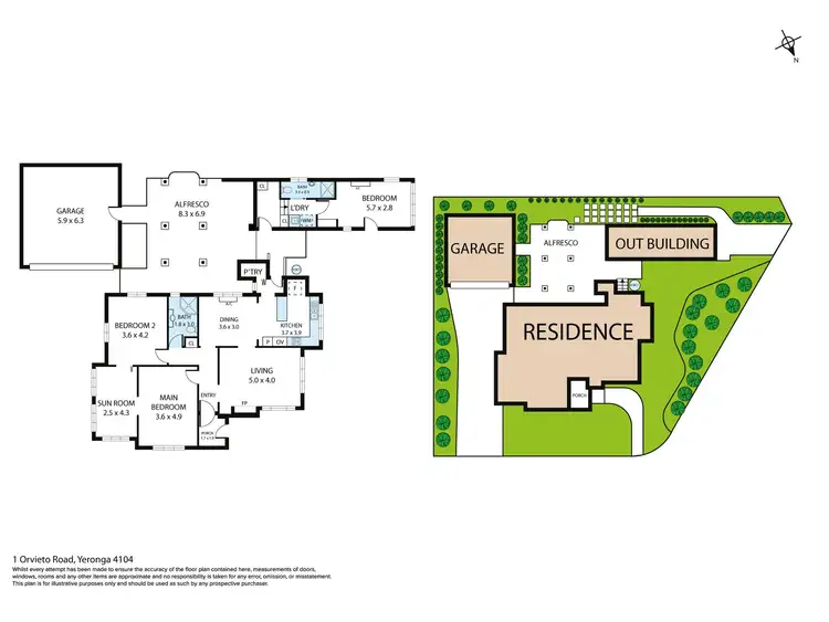 Floorplan of Homely house listing, 1 Orvieto Road, Yeronga QLD 4104