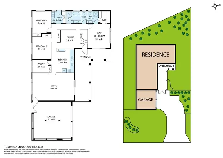 Floorplan of Homely house listing, 10 Moyston Street, Carseldine QLD 4034