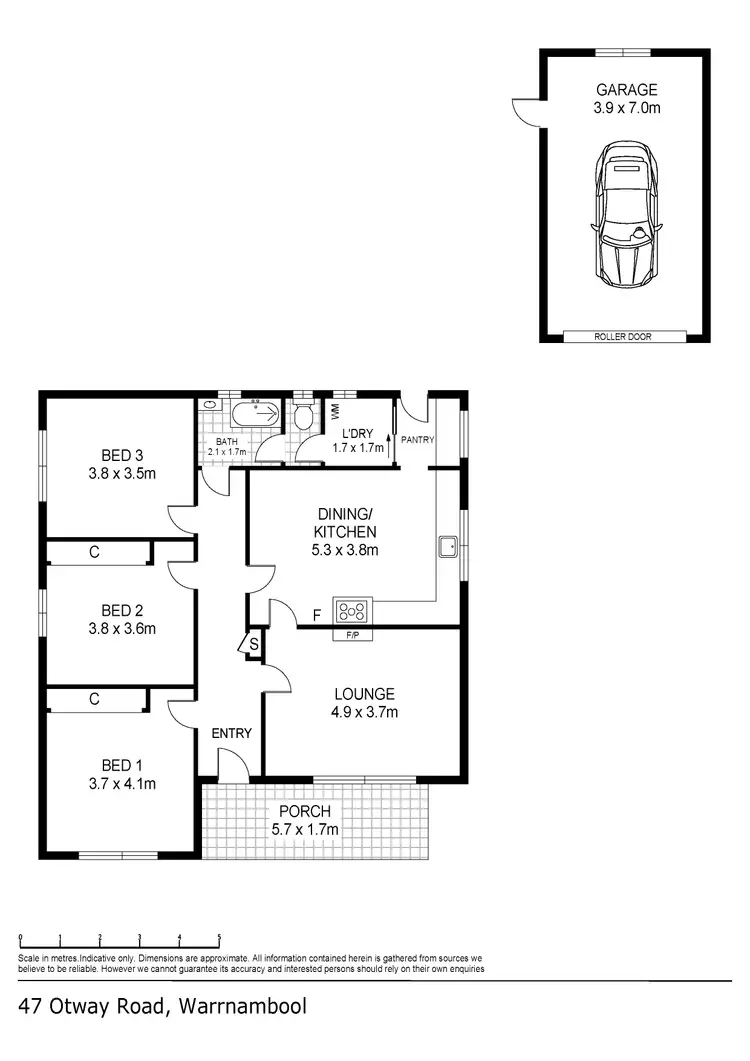Floorplan of Homely house listing, 47 Otway Road, Warrnambool VIC 3280