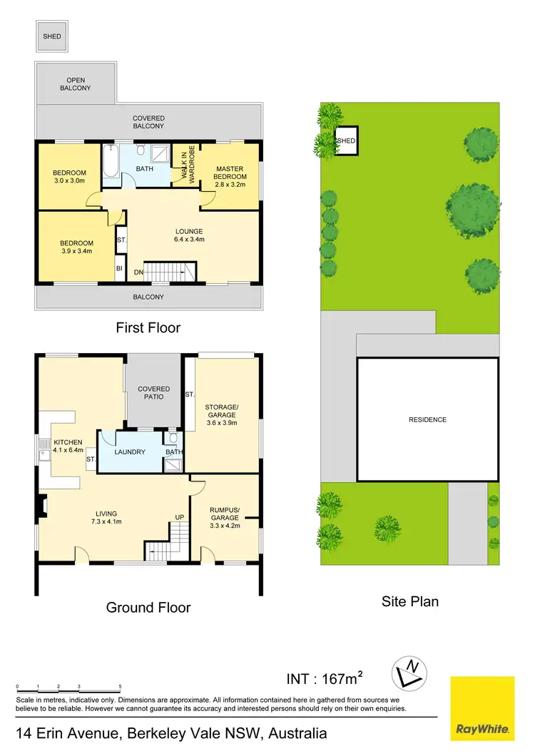 Floorplan of Homely house listing, 14 Erin Avenue, Berkeley Vale NSW 2261