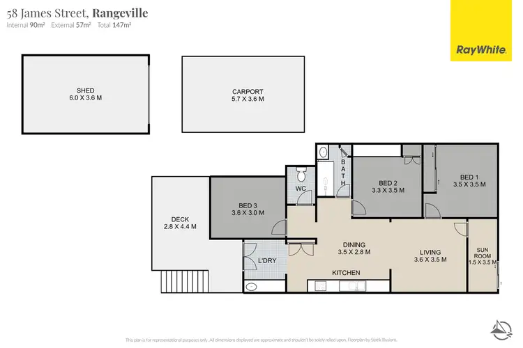 Floorplan of Homely house listing, 58 James Street, Rangeville QLD 4350