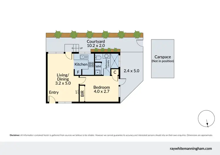 Floorplan of Homely unit listing, 1/14 Yarralea Street, Alphington VIC 3078