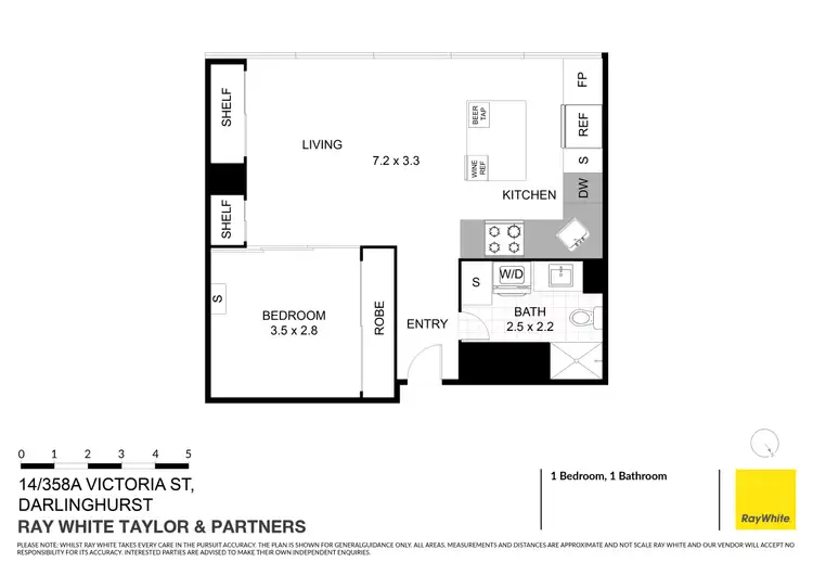 Floorplan of Homely apartment listing, 14/358A Victoria Street, Darlinghurst NSW 2010