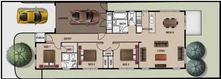 Floorplan of Homely townhouse listing, 19/10 Bells Lane, Brown Hill VIC 3350