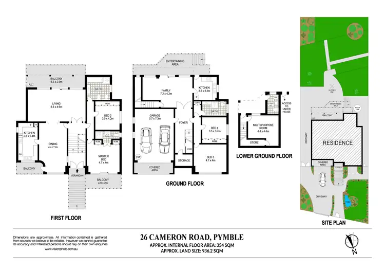 Floorplan of Homely house listing, 26 Cameron Road, Pymble NSW 2073