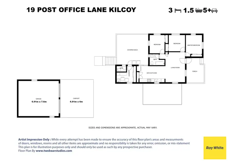 Floorplan of Homely house listing, 19 Post Office Lane, Kilcoy QLD 4515