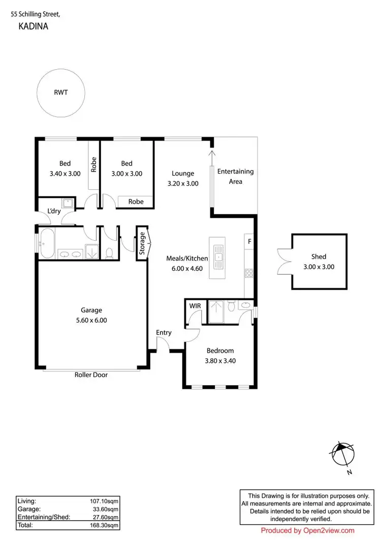 Floorplan of Homely house listing, 55 Schilling Street, Kadina SA 5554