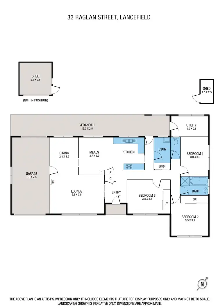 Floorplan of Homely house listing, 33 Raglan Street, Lancefield VIC 3435