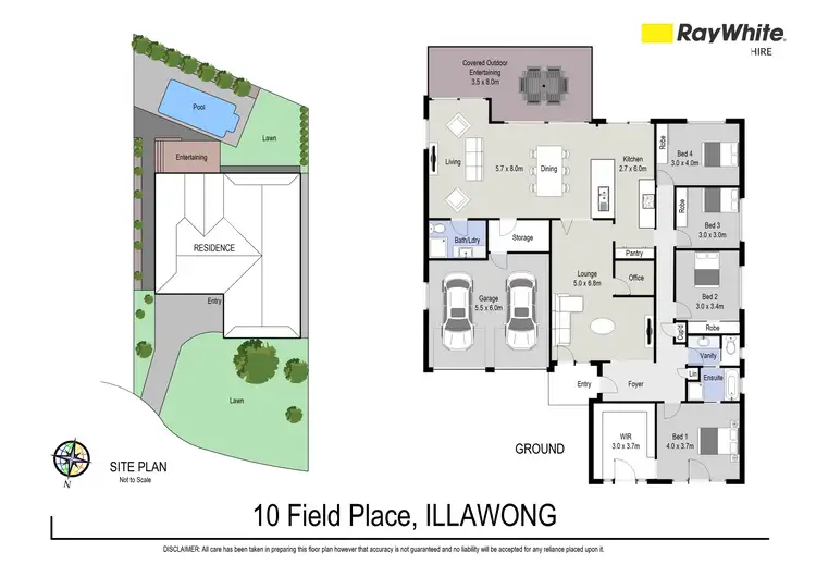Floorplan of Homely house listing, 10 Field Place, Illawong NSW 2234