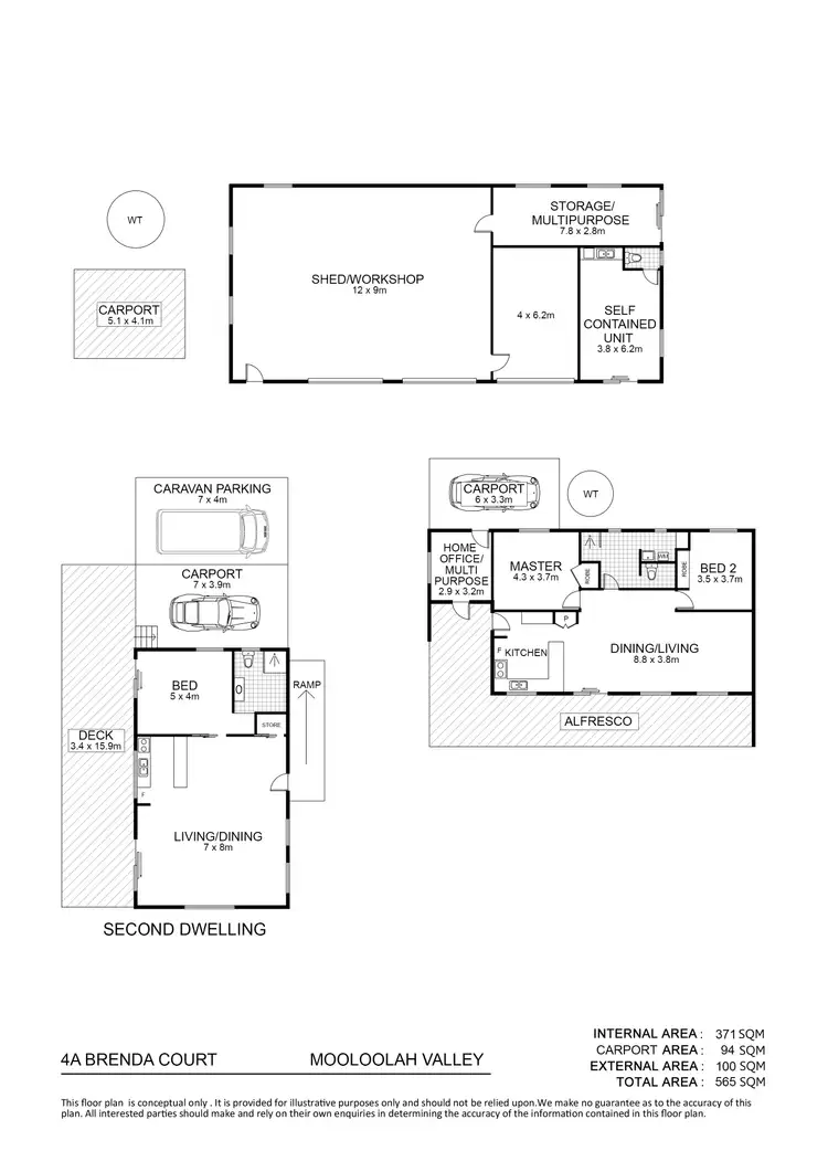Floorplan of Homely house listing, 4A Brenda Court, Mooloolah Valley QLD 4553