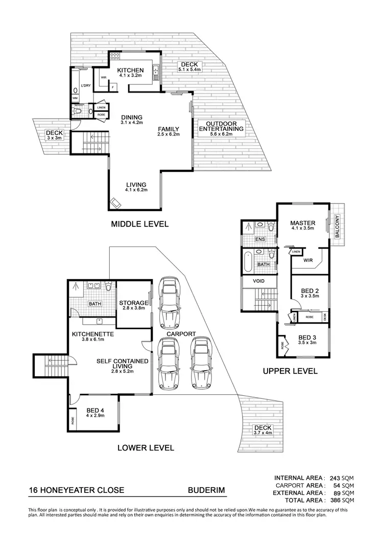 Floorplan of Homely house listing, 16 Honeyeater Close, Buderim QLD 4556