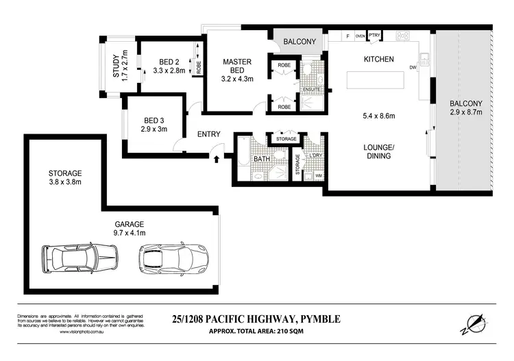 Floorplan of Homely apartment listing, 25/1208 Pacific Highway, Pymble NSW 2073