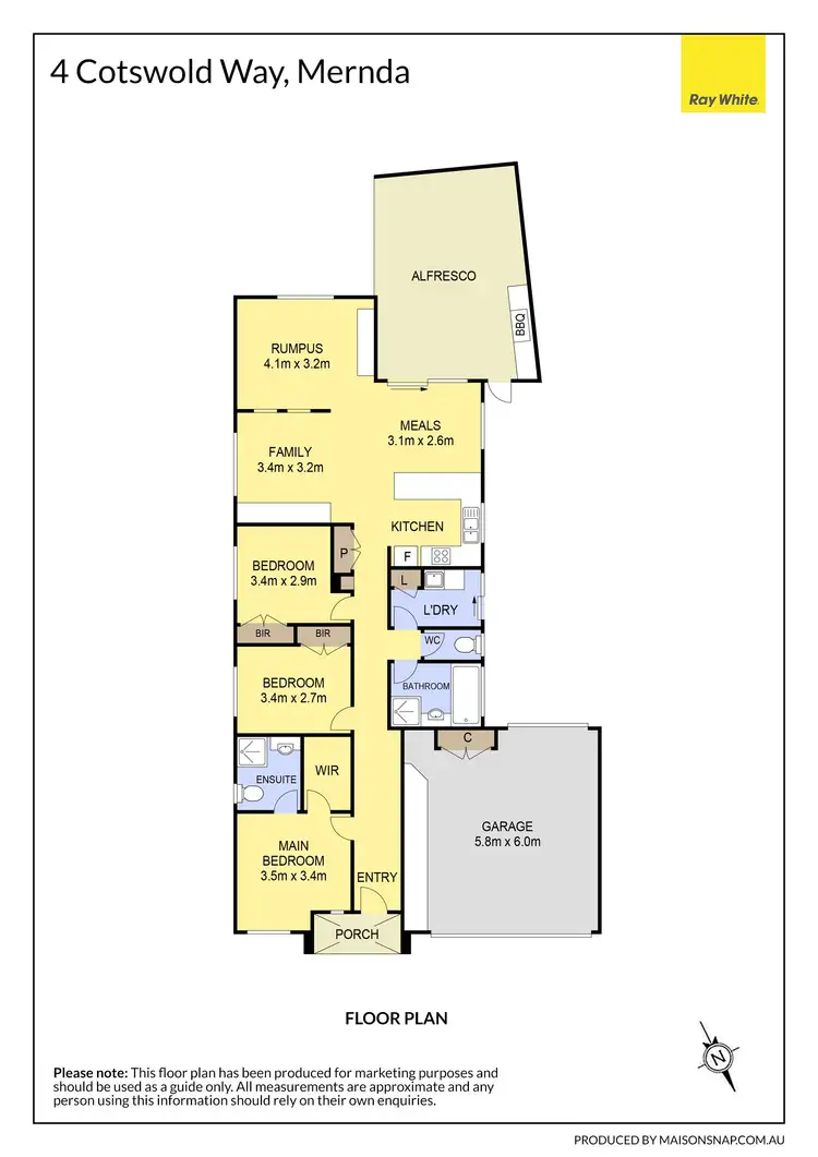 Floorplan of Homely house listing, 4 Cotswold Way, Mernda VIC 3754