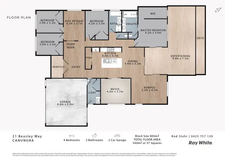 Floorplan of Homely house listing, 21 Beasley Way, Canungra QLD 4275