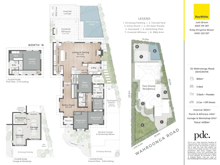 Floorplan of Homely house listing, 22 Wahroonga Road, Ashgrove QLD 4060