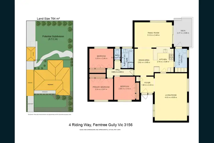 Floorplan of Homely house listing, 4 Riding Way, Ferntree Gully VIC 3156