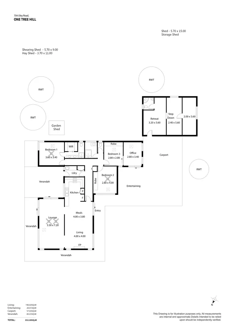 Floorplan of Homely house listing, 704 Uley Road, One Tree Hill SA 5114