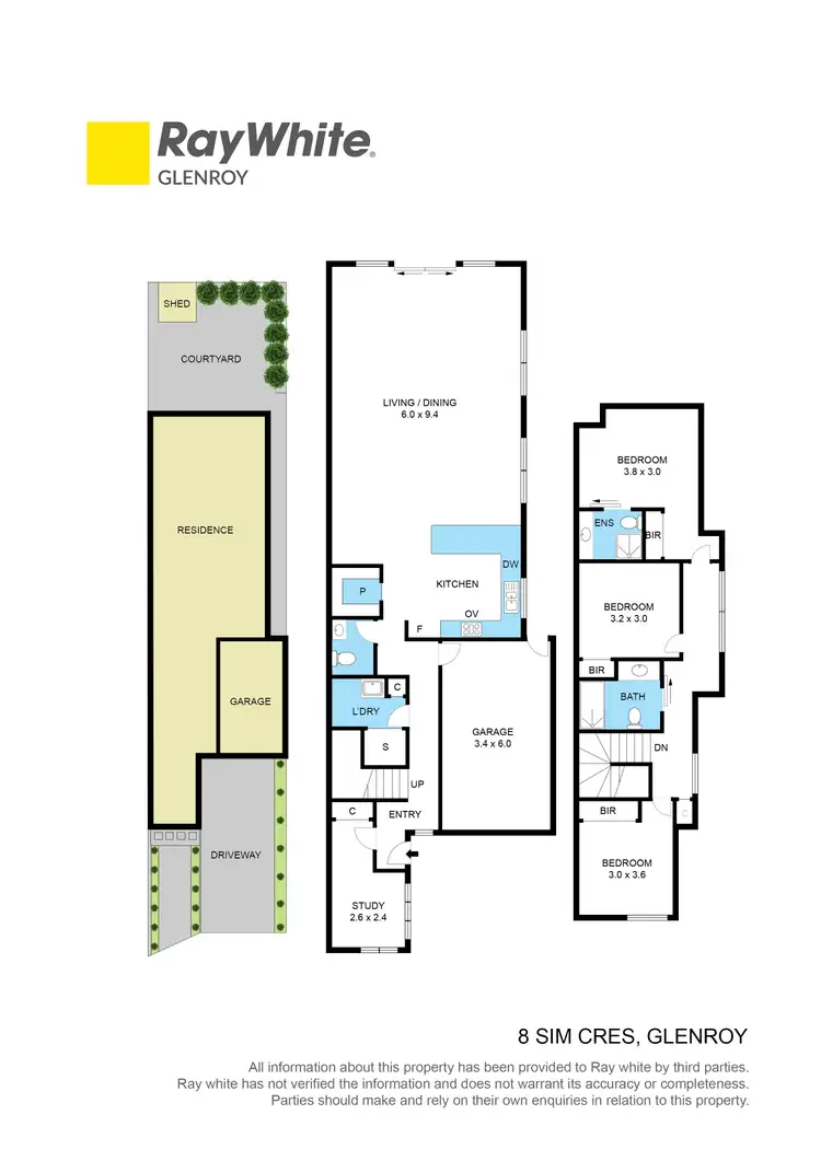 Floorplan of Homely house listing, 8 Sim Crescent, Glenroy VIC 3046