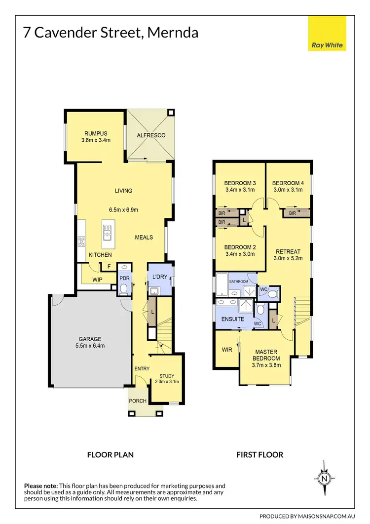 Floorplan of Homely house listing, 7 Cavender Street, Mernda VIC 3754