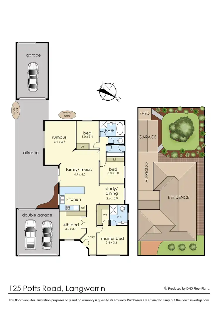 Floorplan of Homely house listing, 125 Potts Road, Langwarrin VIC 3910