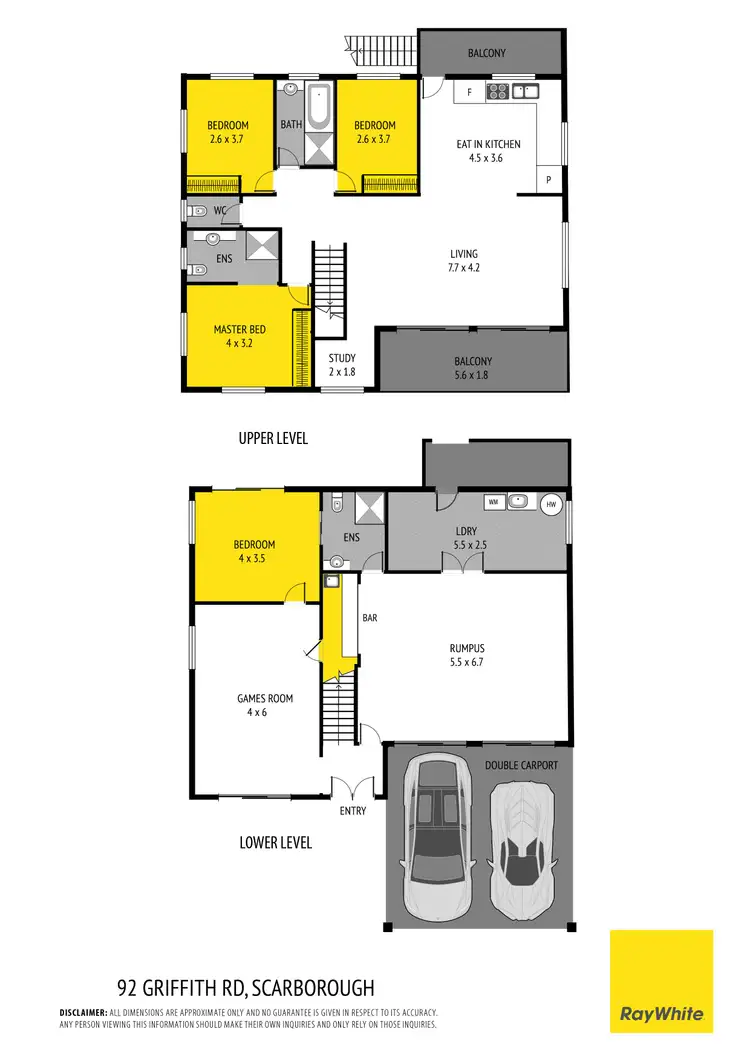 Floorplan of Homely house listing, 92 Griffith Road, Scarborough QLD 4020