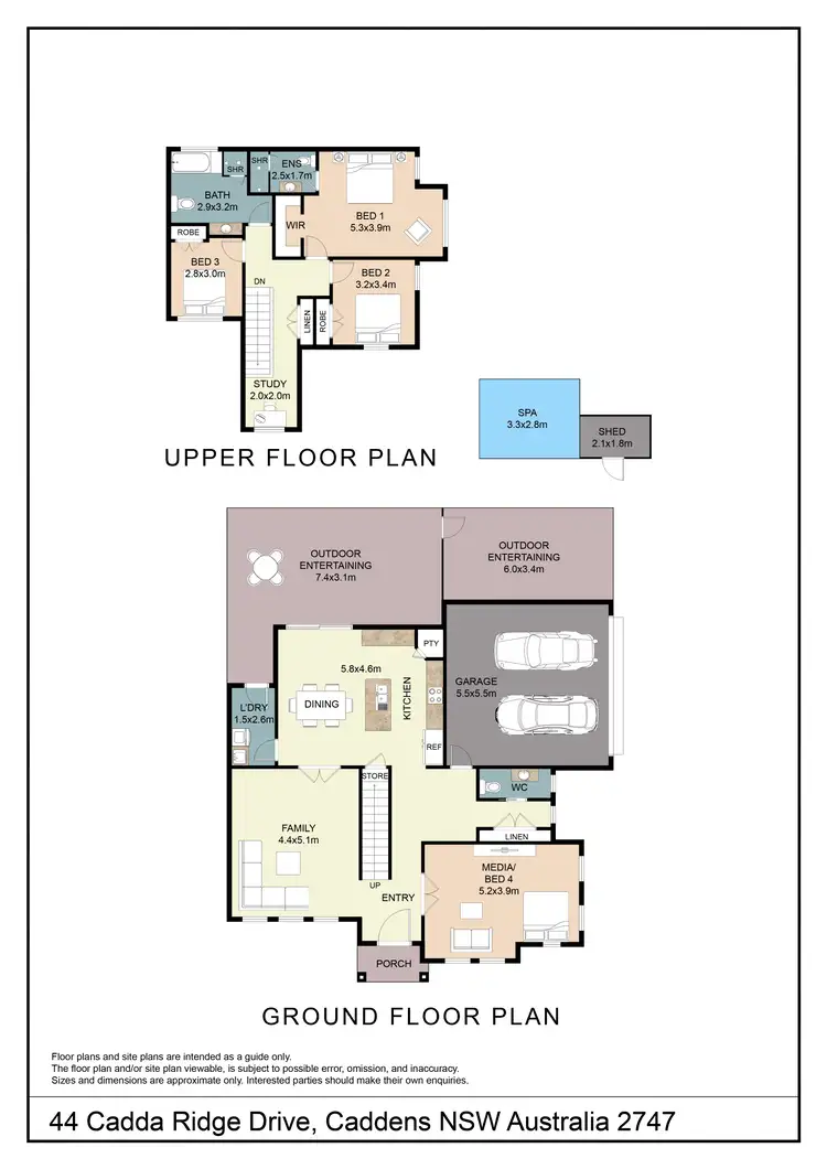 Floorplan of Homely house listing, 44 Cadda Ridge Drive, Caddens NSW 2747