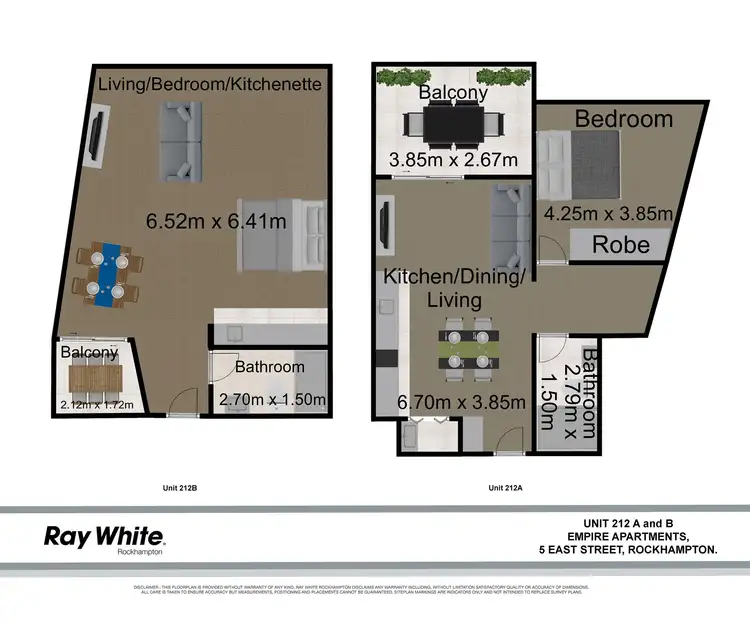 Floorplan of Homely apartment listing, 212/5 East Street, Rockhampton City QLD 4700