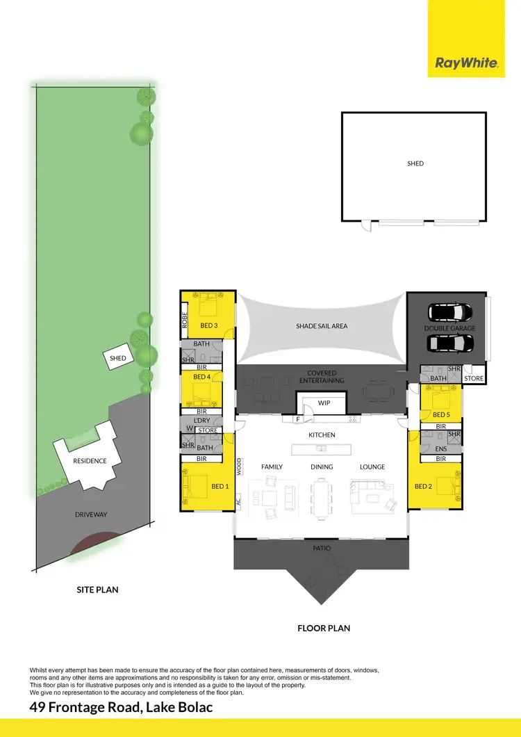 Floorplan of Homely house listing, 49 Frontage Road, Lake Bolac VIC 3351