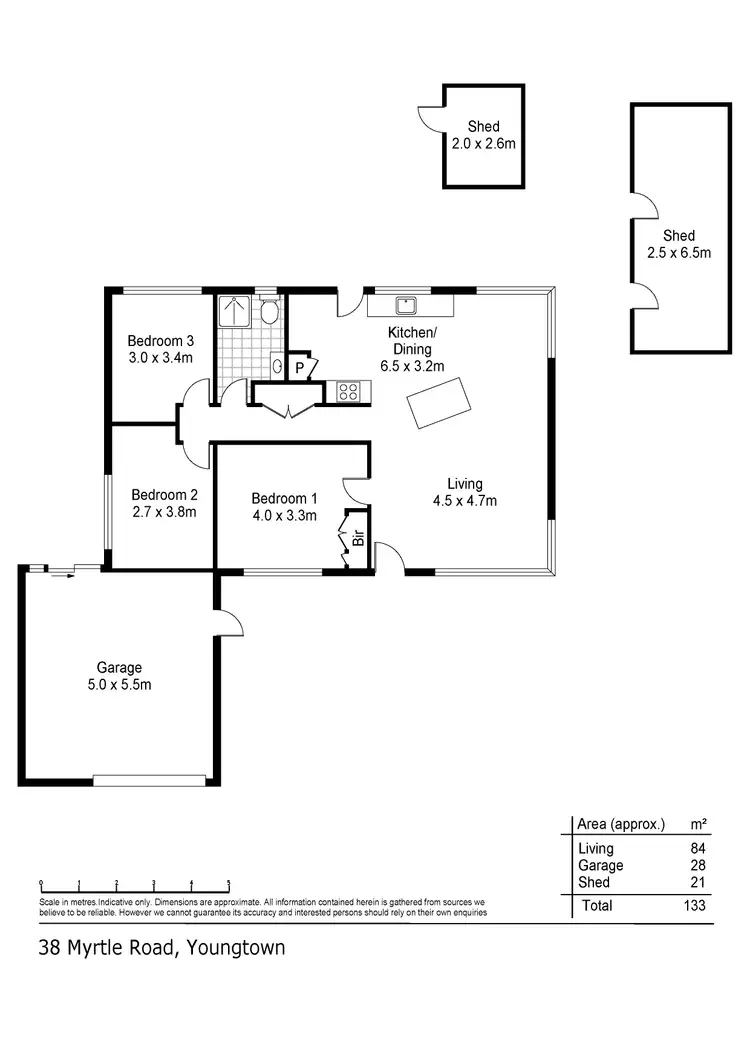 Floorplan of Homely house listing, 38 Myrtle Road, Youngtown TAS 7249