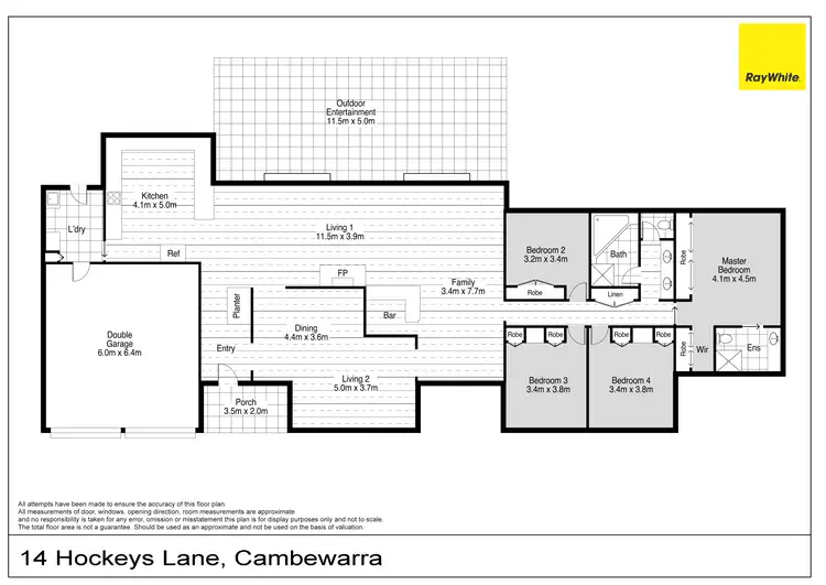 Floorplan of Homely house listing, 14 Hockeys Lane, Cambewarra Village NSW 2540