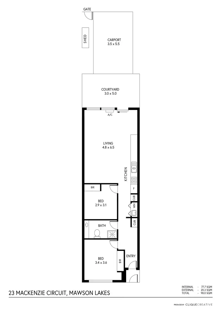 Floorplan of Homely house listing, 23 Mackenzie Circuit, Mawson Lakes SA 5095