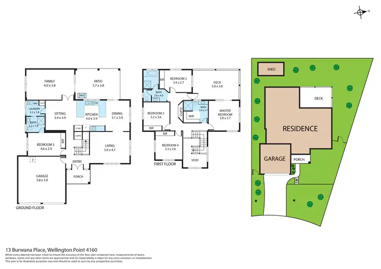 Floorplan of Homely house listing, 13 Burwana Place, Wellington Point QLD 4160