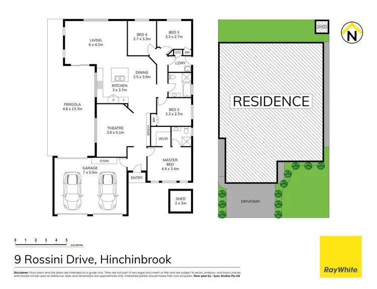 Floorplan of Homely house listing, 9 Rossini Drive, Hinchinbrook NSW 2168