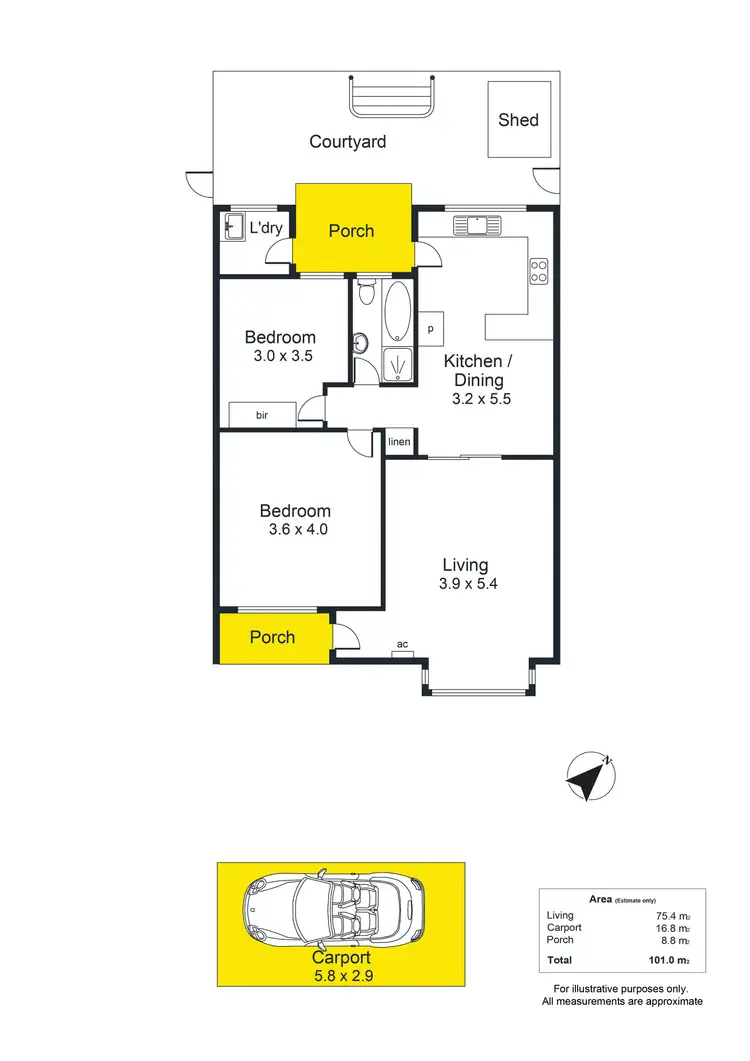 Floorplan of Homely house listing, 4/16 Ranelagh Street, Woodville SA 5011