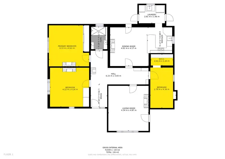 Floorplan of Homely house listing, 58 Hensley Street, Pinnaroo SA 5304