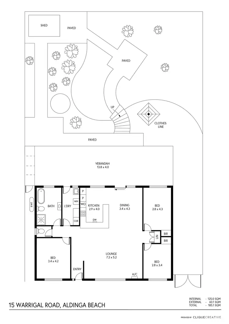 Floorplan of Homely house listing, 15 Warrigal Road, Aldinga Beach SA 5173