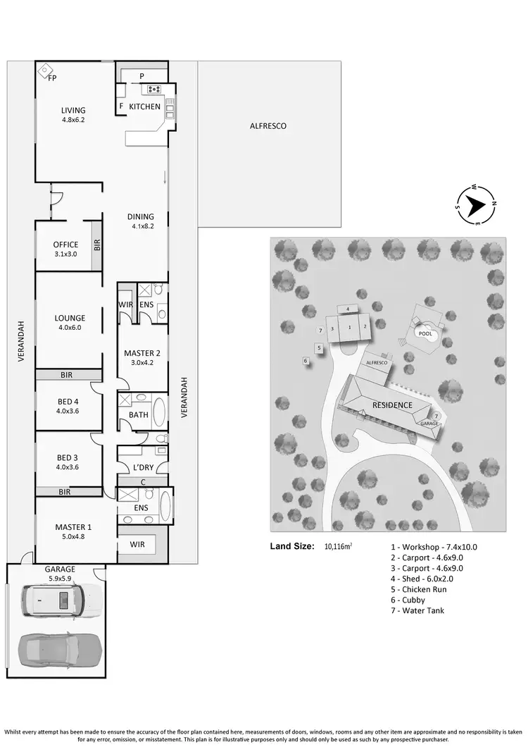 Floorplan of Homely rural property listing, 225 Potts Road, Skye VIC 3977