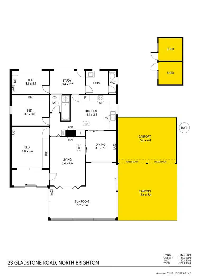 Floorplan of Homely house listing, 23 Gladstone Road, North Brighton SA 5048