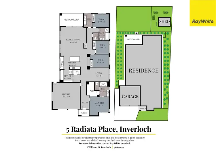 Floorplan of Homely house listing, 5 Radiata Place, Inverloch VIC 3996