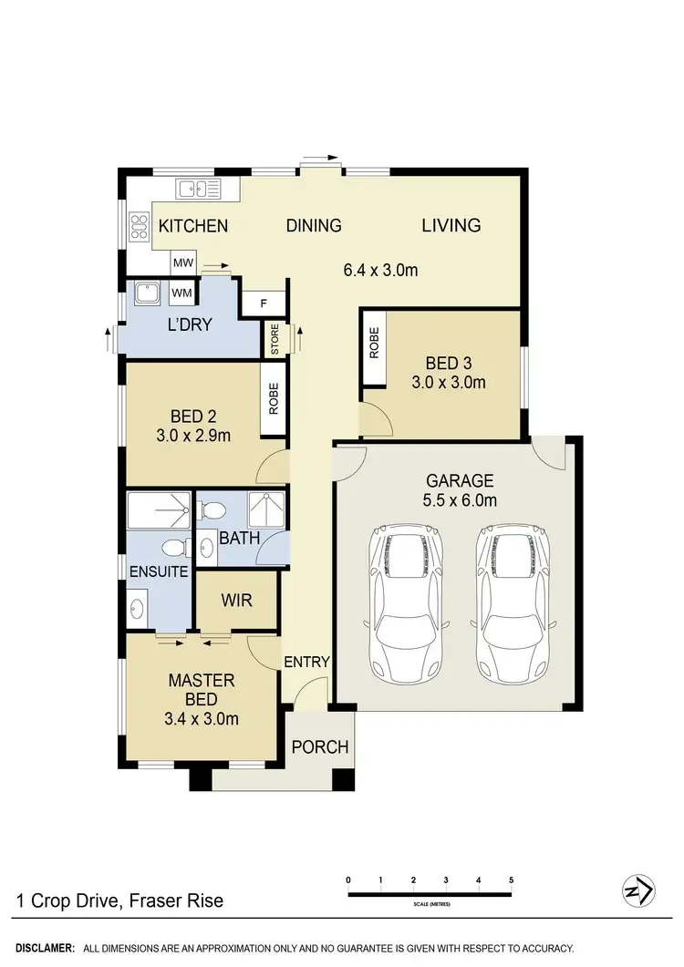 Floorplan of Homely house listing, 1 Crop Drive, Fraser Rise VIC 3336