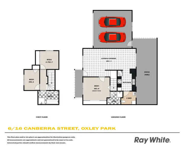 Floorplan of Homely townhouse listing, 6/16 Canberra Street, Oxley Park NSW 2760