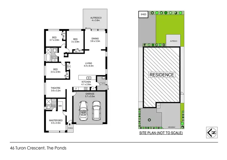 Floorplan of Homely house listing, 46 Turon Crescent, The Ponds NSW 2769